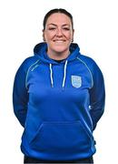 28 January 2025; Assistant caoch Aoibh Hall during a DLR Waves FC squad portraits session at Beckett Park in Cherrywood, Dublin. Photo by Tyler Miller/Sportsfile