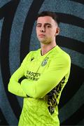 29 January 2025; Goalkeeper Leon Pohls during a Shamrock Rovers squad portraits session at Tallaght Stadium in Dublin. Photo by Stephen McCarthy/Sportsfile