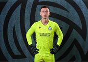 29 January 2025; Goalkeeper Leon Pohls during a Shamrock Rovers squad portraits session at Tallaght Stadium in Dublin. Photo by Stephen McCarthy/Sportsfile