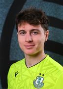 29 January 2025; Goalkeeper Ed McGinty during a Shamrock Rovers squad portraits session at Tallaght Stadium in Dublin. Photo by Stephen McCarthy/Sportsfile