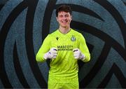 29 January 2025; Goalkeeper Ed McGinty during a Shamrock Rovers squad portraits session at Tallaght Stadium in Dublin. Photo by Stephen McCarthy/Sportsfile