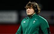 30 January 2025; Alex Usanov of Ireland before the U20 Six Nations Rugby Championship match between Ireland and England at Virgin Media Park in Cork. Photo by Brendan Moran/Sportsfile