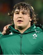 30 January 2025; Alex Usanov of Ireland before the U20 Six Nations Rugby Championship match between Ireland and England at Virgin Media Park in Cork. Photo by Brendan Moran/Sportsfile