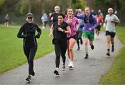 1 February 2025; Participants in action at the Marlay Park parkrun at Marlay Park in Dublin where Vhi hosted a special event to welcome parkrun founder Paul Sinton-Hewitt. Vhi ambassador and Olympian David Gillick was on hand to deliver a warm-up for all participants. parkrun in partnership with Vhi support local communities in organising free, weekly, timed 5km runs every Saturday at 9.30am. To register for a parkrun near you visit www.parkrun.ie. Photo by David Fitzgerald/Sportsfile