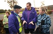 1 February 2025; Vhi CEO Brian Walsh with parkrun founder Paul Sinton-Hewitt at the Marlay Park parkrun at Marlay Park in Dublin where Vhi hosted a special event to welcome parkrun founder Paul Sinton-Hewitt. Vhi ambassador and Olympian David Gillick was on hand to deliver a warm-up for all participants. parkrun in partnership with Vhi support local communities in organising free, weekly, timed 5km runs every Saturday at 9.30am. To register for a parkrun near you visit www.parkrun.ie. Photo by David Fitzgerald/Sportsfile