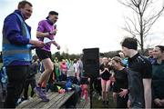 1 February 2025; Vhi ambassador and Olympian David Gillick leads the warm up at the Marlay Park parkrun at Marlay Park in Dublin where Vhi hosted a special event to welcome parkrun founder Paul Sinton-Hewitt. Vhi ambassador and Olympian David Gillick was on hand to deliver a warm-up for all participants. parkrun in partnership with Vhi support local communities in organising free, weekly, timed 5km runs every Saturday at 9.30am. To register for a parkrun near you visit www.parkrun.ie. Photo by David Fitzgerald/Sportsfile