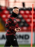 31 January 2025; Derry City coach Andy Mitchell during the pre-season friendly match between Derry City and Ballymena United at the Ryan McBride Brandywell Stadium in Derry. Photo by Stephen McCarthy/Sportsfile