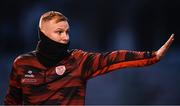 31 January 2025; Derry City coach Andy Mitchell during the pre-season friendly match between Derry City and Ballymena United at the Ryan McBride Brandywell Stadium in Derry. Photo by Stephen McCarthy/Sportsfile