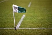 1 February 2025; A general view of a pitch marking flag at MacCumhaill Park before the Allianz Football League Division 1 match between Donegal and Dublin at MacCumhaill Park in Ballybofey, Donegal. Photo by Stephen McCarthy/Sportsfile