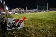 1 February 2025; A general view of the hooter system in place on the sideline before the Allianz Football League Division 1 match between Donegal and Dublin at MacCumhaill Park in Ballybofey, Donegal. Photo by Stephen McCarthy/Sportsfile