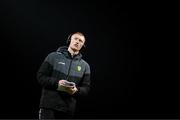 1 February 2025; Oisín Gallen of Donegal before the Allianz Football League Division 1 match between Donegal and Dublin at MacCumhaill Park in Ballybofey, Donegal. Photo by Stephen McCarthy/Sportsfile