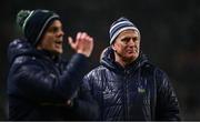1 February 2025; Limerick manager John Kiely and Limerick selector Paul Kinnerk, left, during the Allianz Hurling League Division 1A match between Cork and Limerick at SuperValu Páirc Uí Chaoimh in Cork. Photo by Piaras Ó Mídheach/Sportsfile