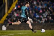 1 February 2025; Donegal goalkeeper Shaun Patton during the Allianz Football League Division 1 match between Donegal and Dublin at MacCumhaill Park in Ballybofey, Donegal. Photo by Stephen McCarthy/Sportsfile
