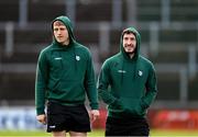 2 February 2025; Paudie Clifford, right, and Killian Spillane of Kerry during the Allianz Football League Division 1 match between Derry and Kerry at Celtic Park in Derry. Photo by Stephen McCarthy/Sportsfile