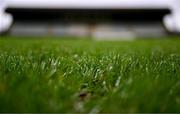 2 February 2025; Dew is seen on the pitch before the Allianz Football League Division 2 match between Meath and Cavan at Páirc Tailteann in Navan, Meath. Photo by Tyler Miller/Sportsfile