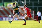 2 February 2025; Ruairí Murphy of Kerry and Donncha Gilmore of Derry during the Allianz Football League Division 1 match between Derry and Kerry at Celtic Park in Derry. Photo by Stephen McCarthy/Sportsfile
