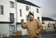 2 February 2025; Kilkenny supporter Tom Cahill arrives before the Allianz Hurling League Division 1A match between Kilkenny and Galway at UPMC Nowlan Park in Kilkenny. Photo by David Fitzgerald/Sportsfile