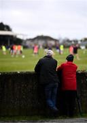 2 February 2025; Supporters look on as the Louth team warm-up before the Allianz Football League Division 2 match between Louth and Roscommon at Integral GAA Grounds in Drogheda, Louth. Photo by Ben McShane/Sportsfile