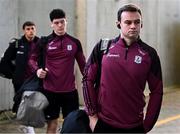 2 February 2025; Cillian McDaid of Galway arrives before the Allianz Football League Division 1 match between Mayo and Galway at Hastings Insurance MacHale Park in Castlebar, Mayo. Photo by Piaras Ó Mídheach/Sportsfile