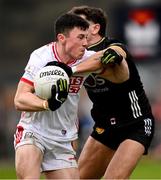 2 February 2025; Mark Cronin of Cork in action against Pierce Laverty of Down during the Allianz Football League Division 2 match between Down and Cork at Páirc Esler in Newry, Down. Photo by Ramsey Cardy/Sportsfile