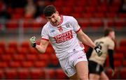 2 February 2025; Sean McDonnell of Cork celebrates after scoring his side's second goal during the Allianz Football League Division 2 match between Down and Cork at Páirc Esler in Newry, Down. Photo by Ramsey Cardy/Sportsfile