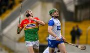 2 February 2025; Conor Kehoe of Carlow reacts after a missed opportunity during the Allianz Hurling League Division 1B match between Carlow and Waterford at Netwatch Cullen Park in Carlow. Photo by Stephen Marken/Sportsfile