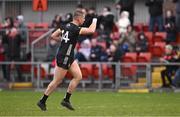 2 February 2025; Pat Havern of Down celebrates after kicking a late two-point score during the Allianz Football League Division 2 match between Down and Cork at Páirc Esler in Newry, Down. Photo by Ramsey Cardy/Sportsfile