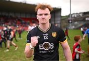 2 February 2025; Danny Magill of Down after his side's victory in the Allianz Football League Division 2 match between Down and Cork at Páirc Esler in Newry, Down. Photo by Ramsey Cardy/Sportsfile