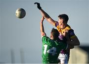 2 February 2025; Robbie Childs of Limerick in action against Gavin Sheehan of Wexford during the Allianz Football League Division 4 match between Limerick and Wexford at Mick Neville Park in Rathkeale, Limerick. Photo by Tom Beary/Sportsfile