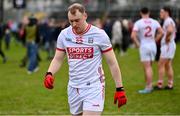 2 February 2025; Cathal Maguire of Cork after his side's defeat in the Allianz Football League Division 2 match between Down and Cork at Páirc Esler in Newry, Down. Photo by Ramsey Cardy/Sportsfile