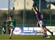2 February 2025; Peter Nash of Limerick in action against Michael Furlong of Wexford during the Allianz Football League Division 4 match between Limerick and Wexford at Mick Neville Park in Rathkeale, Limerick. Photo by Tom Beary/Sportsfile