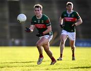 2 February 2025; Paul Towey of Mayo during the Allianz Football League Division 1 match between Mayo and Galway at Hastings Insurance MacHale Park in Castlebar, Mayo. Photo by Piaras Ó Mídheach/Sportsfile