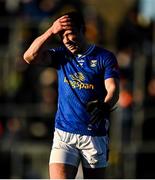 2 February 2025; Ciaran Brady of Cavan reacts after his side's defeat in the Allianz Football League Division 2 match between Meath and Cavan at Páirc Tailteann in Navan, Meath. Photo by Tyler Miller/Sportsfile