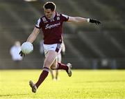 2 February 2025; Shane Walsh of Galway scores a two-pointer during the Allianz Football League Division 1 match between Mayo and Galway at Hastings Insurance MacHale Park in Castlebar, Mayo. Photo by Piaras Ó Mídheach/Sportsfile