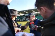 2 February 2025; Limerick manager Jimmy Lee speaks to members of the media after the Allianz Football League Division 4 match between Limerick and Wexford at Mick Neville Park in Rathkeale, Limerick. Photo by Tom Beary/Sportsfile