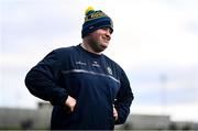 2 February 2025; Roscommon manager Davy Burke reacts late on in the Allianz Football League Division 2 match between Louth and Roscommon at Integral GAA Grounds in Drogheda, Louth. Photo by Ben McShane/Sportsfile