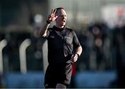 2 February 2025; Referee Chris Mooney during the Allianz Hurling League Division 1B match between Carlow and Waterford at Netwatch Cullen Park in Carlow. Photo by Stephen Marken/Sportsfile