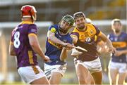 2 February 2025; Robert Doyle of Tipperary in action against Jack O’Connor of Wexford during the Allianz Hurling League Division 1A match between Tipperary and Wexford at FBD Semple Stadium in Thurles, Tipperary. Photo by Brendan Moran/Sportsfile