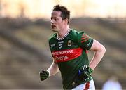 2 February 2025; Stephen Coen of Mayo leaves the pitch after he was sent off during the Allianz Football League Division 1 match between Mayo and Galway at Hastings Insurance MacHale Park in Castlebar, Mayo. Photo by Piaras Ó Mídheach/Sportsfile