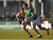 2 February 2025; Barry Coleman of Limerick in action against Shane Pettit of Wexford during the Allianz Football League Division 4 match between Limerick and Wexford at Mick Neville Park in Rathkeale, Limerick. Photo by Tom Beary/Sportsfile