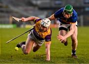 2 February 2025; Jack Redmond of Wexford is tackled by Brian McGrath of Tipperary during the Allianz Hurling League Division 1A match between Tipperary and Wexford at FBD Semple Stadium in Thurles, Tipperary. Photo by Brendan Moran/Sportsfile