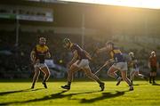2 February 2025; Richie Lawlor of Wexford in action against Willie Connors of Tipperary during the Allianz Hurling League Division 1A match between Tipperary and Wexford at FBD Semple Stadium in Thurles, Tipperary. Photo by Brendan Moran/Sportsfile