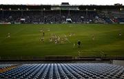 2 February 2025; A general view as Craig Morgan of Tipperary, left, and David Codd of Wexford contest possession during the Allianz Hurling League Division 1A match between Tipperary and Wexford at FBD Semple Stadium in Thurles, Tipperary. Photo by Brendan Moran/Sportsfile