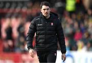 2 February 2025; Derry strength and conditioning coach Cairbre Ó Cairealláin before the Allianz Football League Division 1 match between Derry and Kerry at Celtic Park in Derry. Photo by Stephen McCarthy/Sportsfile