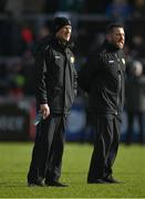 2 February 2025; Kerry manager Jack O'Connor and manager Cian O'Neill, right, before the Allianz Football League Division 1 match between Derry and Kerry at Celtic Park in Derry. Photo by Stephen McCarthy/Sportsfile