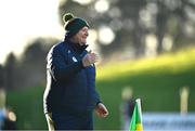 2 February 2025; Meath manager Robbie Brennan during the Allianz Football League Division 2 match between Meath and Cavan at Páirc Tailteann in Navan, Meath. Photo by Tyler Miller/Sportsfile