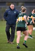 3 February 2025; Kerry manager Mark Bourke before the 2025 Lidl Ladies National Football League Division 1 match between Waterford and Kerry at SETU Waterford in Carriganore, Waterford. Photo by Piaras Ó Mídheach/Sportsfile