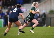 3 February 2025; Niamh Carmody of Kerry in action against Emma Murray of Waterford during the 2025 Lidl Ladies National Football League Division 1 match between Waterford and Kerry at SETU Waterford in Carriganore, Waterford. Photo by Piaras Ó Mídheach/Sportsfile
