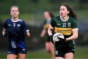 3 February 2025; Eilís Lynch of Kerry gets away from Bríd McMaugh of Waterford during the 2025 Lidl Ladies National Football League Division 1 match between Waterford and Kerry at SETU Waterford in Carriganore, Waterford. Photo by Piaras Ó Mídheach/Sportsfile