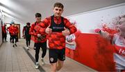 3 February 2025; Derry City's Ronan Boyce make his way to the training pitch at their new training facility, the Owenbeg Derry GAA Centre, in Dungiven, Derry. Photo by Stephen McCarthy/Sportsfile